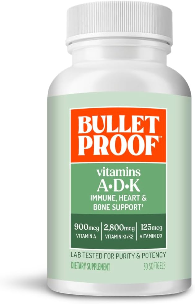 Bulletproof Vitamins A-D-K Softgels, 30 Cápsulas