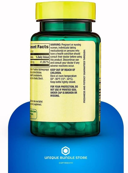Unique Bundle Vitamina B12 1000 mcg – Formación de glóbulos rojos: Es necesaria para la formación normal de – Image 4