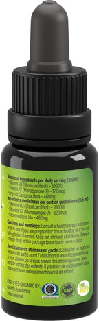Perfect K2D3, Líquido de Vitamina D3 con K2, 15 ml