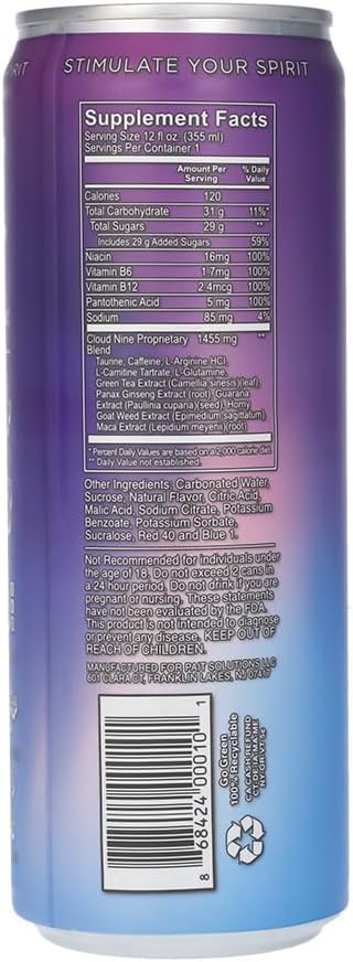 Cloud 9 Potenciador Sensorial Natural Afrodíaco - 355 ml