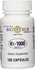Bio-Tech K1-1000 (Vitamina K-1) 100 Cápsulas