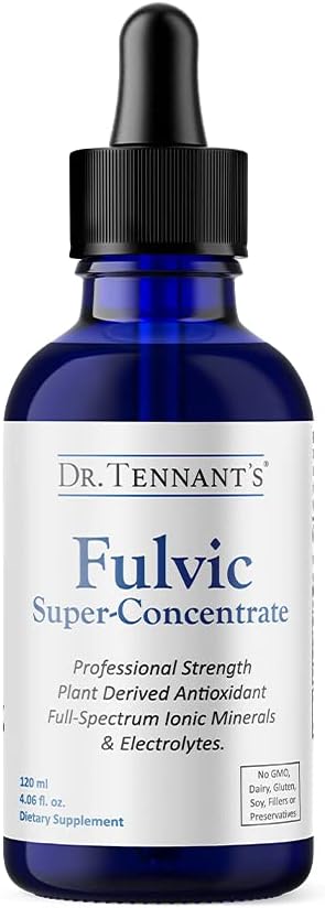 Dr. Tennant's Fulvic Super-Concentrate Líquido - Ácido Fúlvico con Minerales Traza - 120 Días