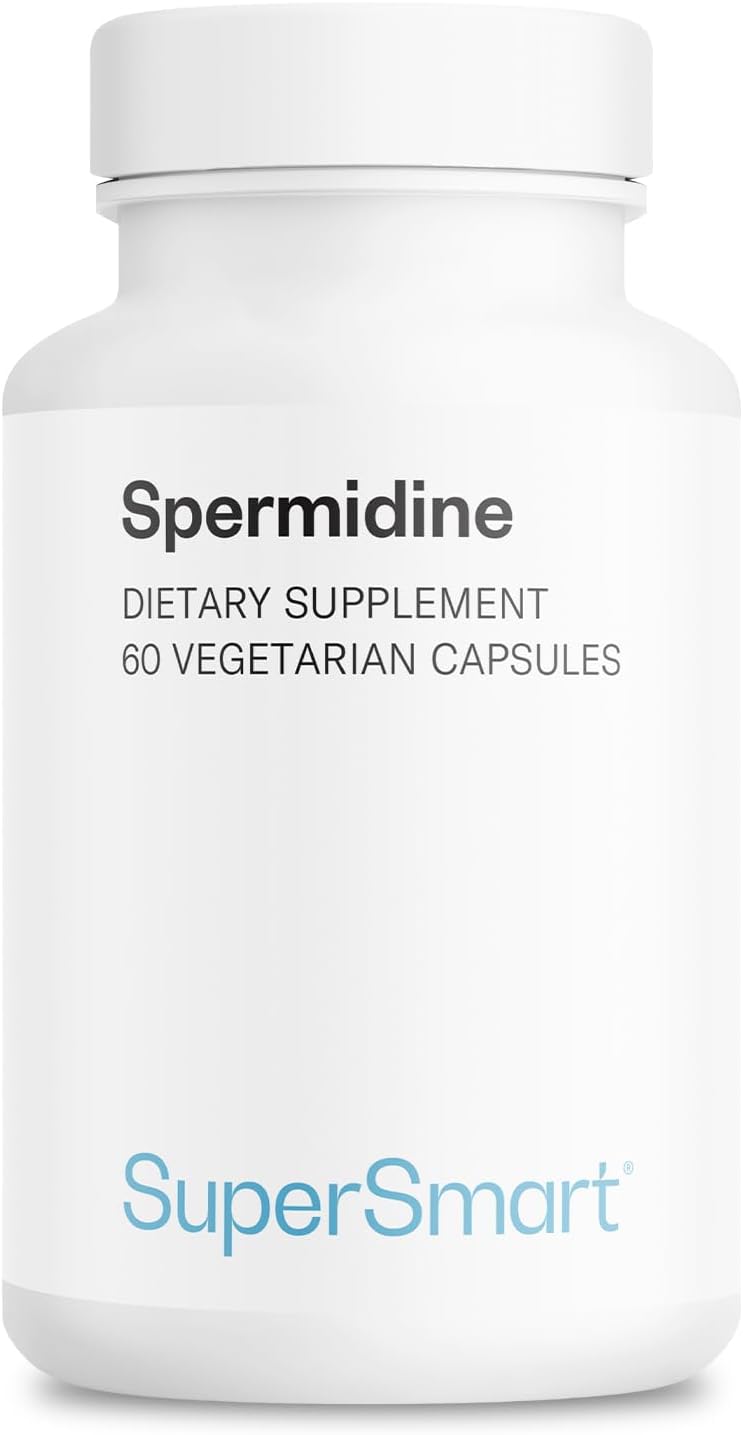 Supersmart Spermidine 3mg por Día - Complemento Alimenticio con Extracto de Arroz - 60 Cápsulas