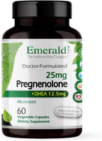 Emerald Labs Pregnenolona 50mg con DHEA 25mg - 60 Cápsulas