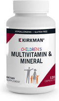 Kirkman - Children's Multivitamin and Mineral - 120 Capsules - Broad-Spectrum Formula with Coenzyme Q-10 - No Artificial Colors or Flavors