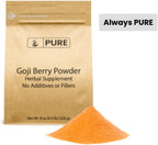 Pure Original Ingredients Polvo de Bayas de Goji (227g) - Wolfberry, Suplemento Herbal Tradicional, No Transgénico