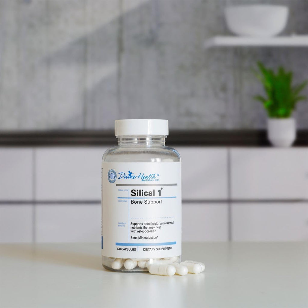 Silical 1 de Dr. Colbert - Suplemento para la salud ósea con calcio, vitamina D3 y magnesio - 120 cápsulas
