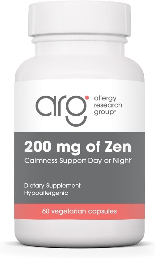 Allergy Research Group 200 mg of Zen - 60 Cápsulas - L-Teanina y GABA