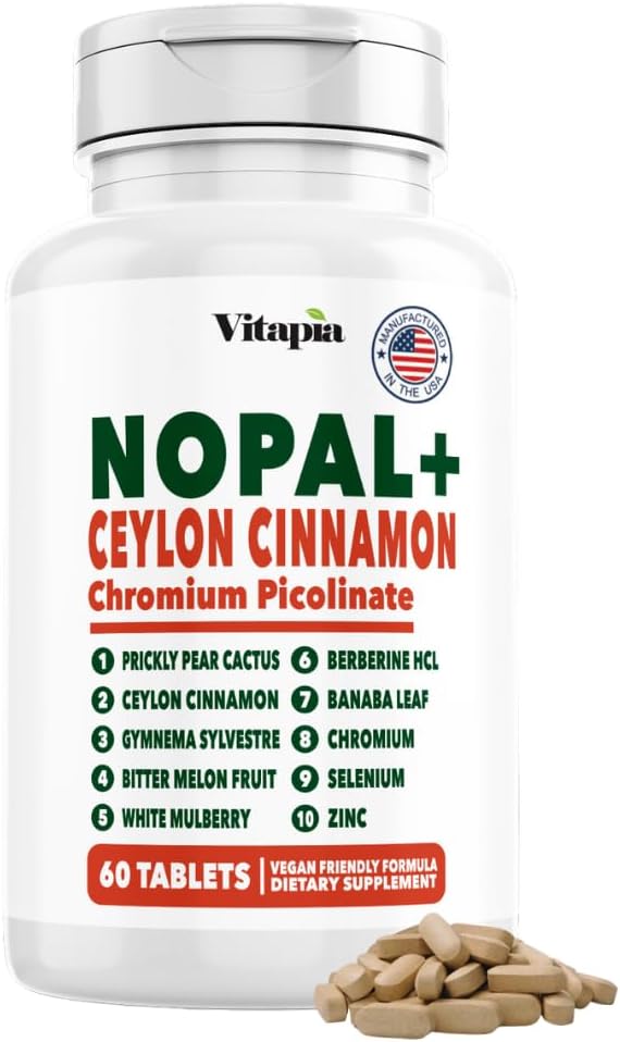 Vitapia Extracto de Nopal Cactus - 120 Cápsulas Vegetales - Sin Gluten y No-GMO