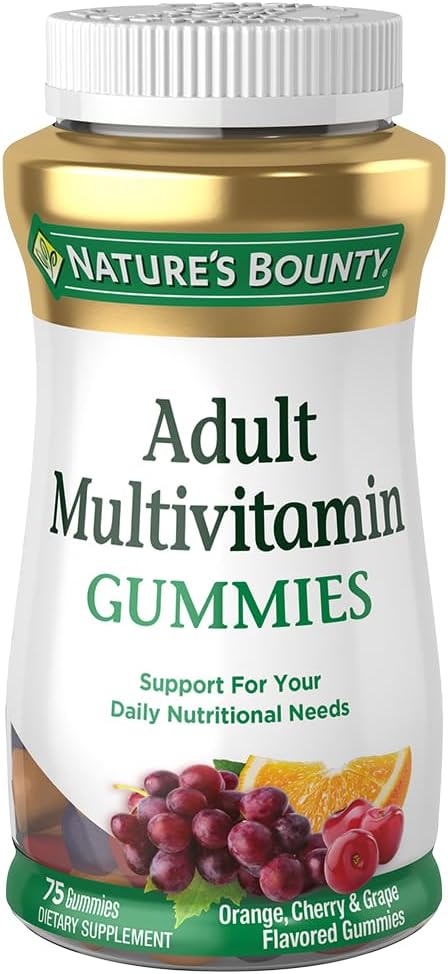 Nature's Bounty Multivitamínico para Adultos en Gominolas, 75 unidades
