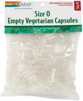 SOLARAY Empty Vegetarian Capsules, Size 0, 500 Count
