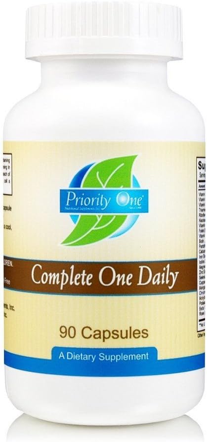 Priority One Vitamins - Complete One Daily - Multivitamin and Mineral Complex - 90 Capsules