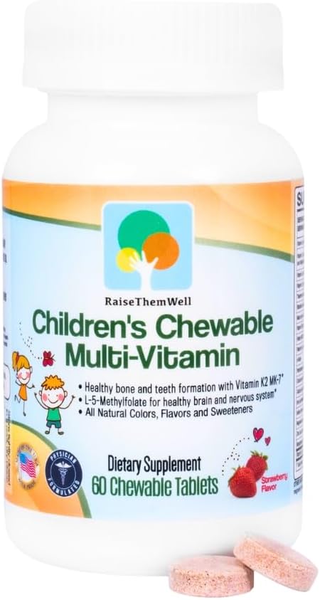 Raise Them Well Multivitamínico Masticable para Niños - Sabor Fresa