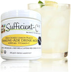 Sufficient-C 4.000 mg Vitamina C de alta dosis, mezcla para bebida de limón y melocotón 250 g