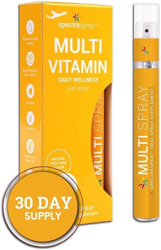 Multi Vitamin Pack - Spray Oral con Vitaminas Líquidas B12, D3 y Biotina | Multivitamínico para Hombres y Mujeres | Apoyo Nutricional GLP-1 | 30 Días