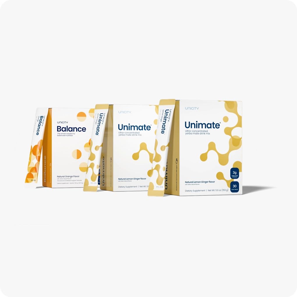 UNICITY Feel Great System - Pack Natural con Balance Naranja y Limón (Suministro para 30 días)