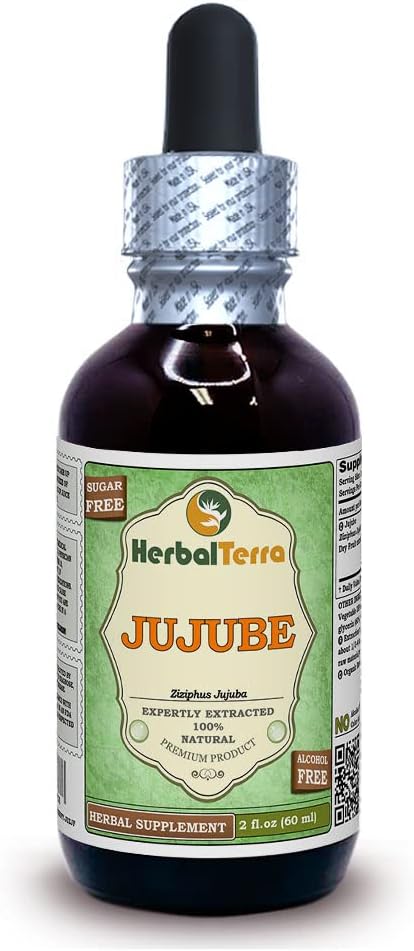 Jujube (Ziziphus Jujuba) Glicerito - Extracto Líquido Sin Alcohol - 5x60 ml