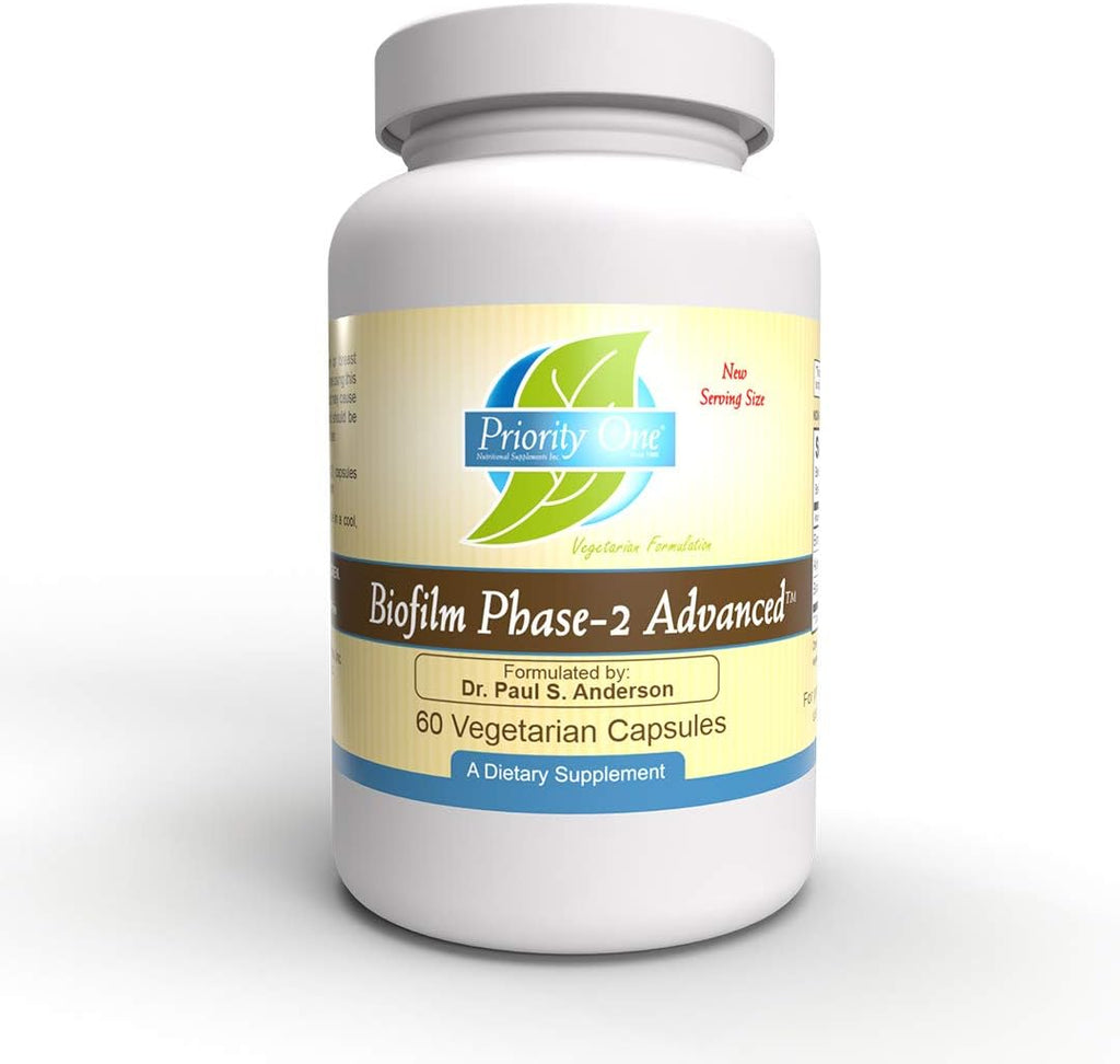 Priority One Vitamins Biofilm Phase-2 Advanced - 60 Cápsulas Vegetarianas