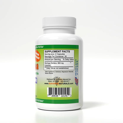 Sunshine Naturals Moringa - Suplemento Dietético, 120 cápsulas (Paquete de 5) – Image 4