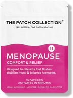 The Patch Collection Parche de Apoyo para la Menopausia - Alivio de Sofocos, Sudores Nocturnos, Fatiga, Estado de Ánimo y Sueño - 100% Natural y Vegano, Sin Látex (Pack de 15)