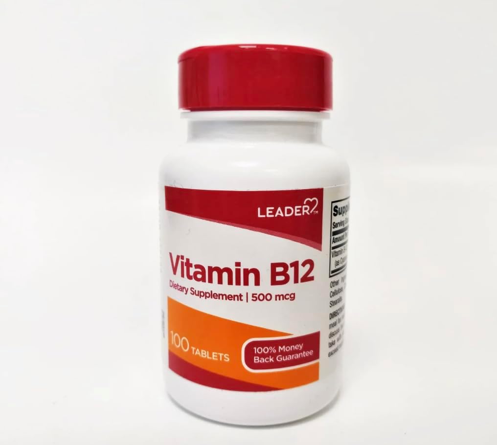 LEADER Vitamina B12 3000 mcg 60 Comprimidos (Pack de 3)
