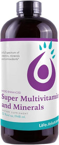 Life Solutions Super Multivitamins and Minerals - Líquido de Alta Potencia - 946 ml