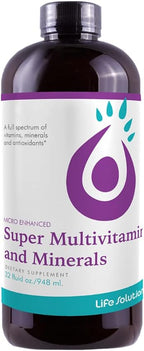 Life Solutions Super Multivitamins and Minerals - Líquido de Alta Potencia - 946 ml