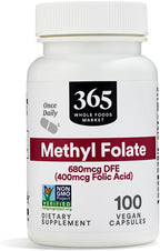 365 by Whole Foods Market, Metil Folato, 100 cápsulas