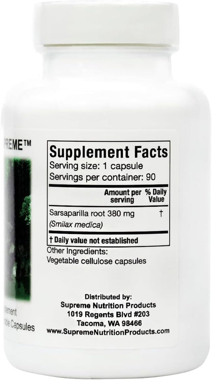 Smilax Supreme - 90 Cápsulas Vegetarianas de Sarsaparilla Pura – Image 2