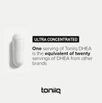 Toniiq Ultra High Strength DHEA 100mg - Suplemento de DHEA Micronizado de Alta Pureza - 180 Cápsulas