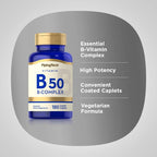 Piping Rock Complejo de Vitamina B50, 180 Comprimidos