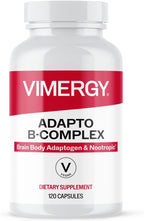 Vimergy Adapto B Complex – Complejo B con 8 Vitaminas B Activas, Rodiola y Espino Blanco – 120 Cápsulas