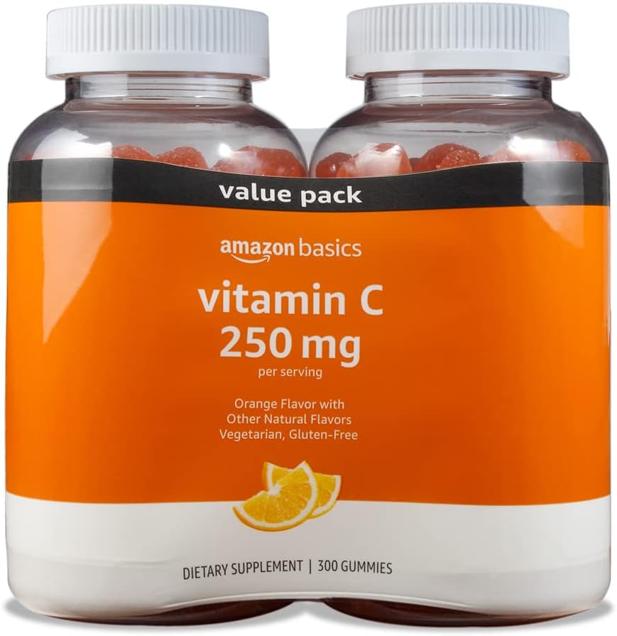 Vitamin C Gummies - Sabor Naranja Ácida - 250 mg - 150 Gominolas
