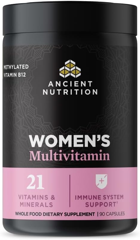 Ancient Nutrition Women's 1-Day Multivitamin, 30 Cápsulas