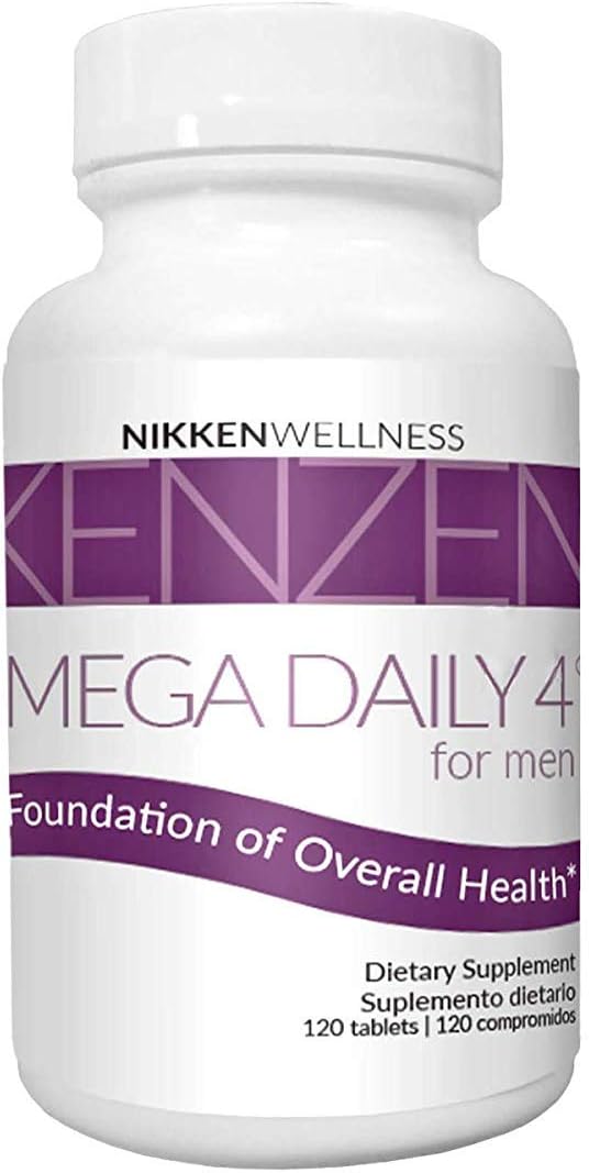 NIKKEN Mega Daily 4 for Men - Antioxidantes Naturales - 120 Comprimidos