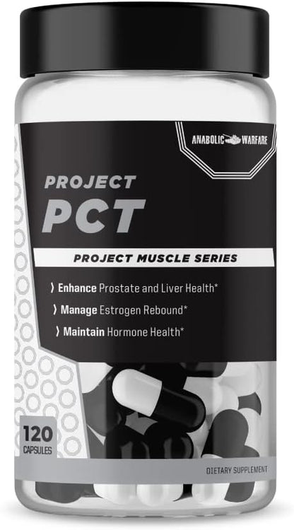 Anabolic Warfare Project PCT – 120 Cápsulas – Saw Palmetto: Apoya la función prostática y el bienestar hormonal – Image 1
