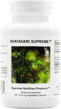 Supreme Nutrition Shatavari Supreme - 90 Cápsulas Vegetarianas de Raíz de Shatavari Pura