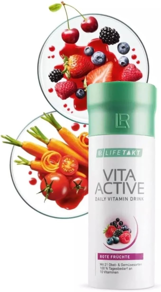 LR Health&Beauty Lifetakt Vita Active Rote Fruchte - Bebida Multivitamínica (150 ml)