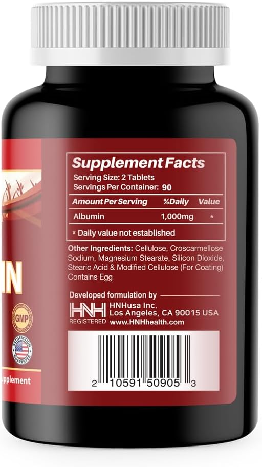 Dr.K&C Mega Albumin Proteína 1000mg, 3 Botellas (180 Comprimidos cada una)