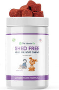 Golosinas suaves Shed-Free de aceite de kril para perros - Omega 3 y antioxidantes - 60 masticables blandos