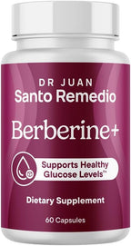 Santo Remedio Berberina, Suplemento Alimenticio, Vegetariano, Sin Azúcares Añadidos, 60 Cápsulas