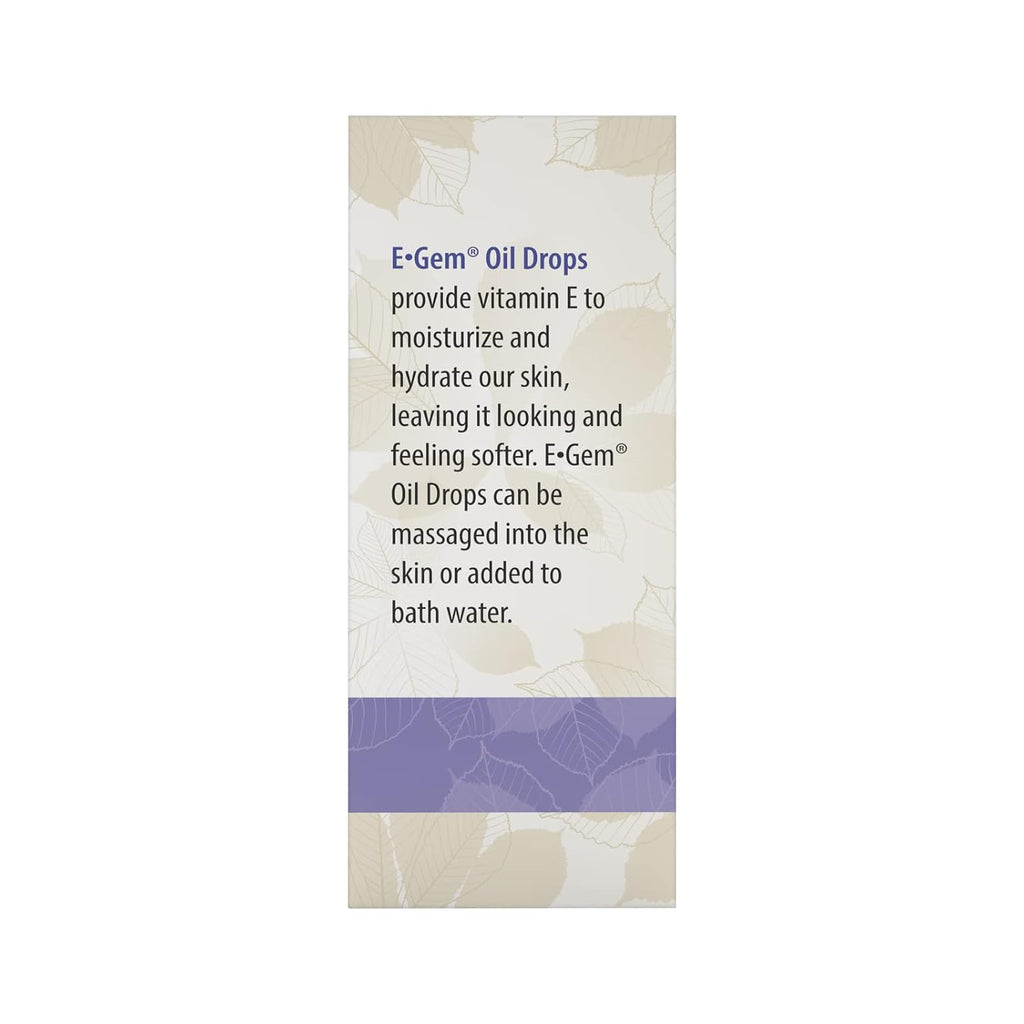 Carlson - E-Gem Oil Drops, 20000 UI Vitamina E, 100% Natural, Hidrata y Nutre la Piel, 59 ml