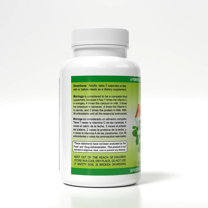 Sunshine Naturals Moringa Suplemento – Antioxidantes: Flavonoides y polifenoles que ayudan a neutralizar los – Image 3