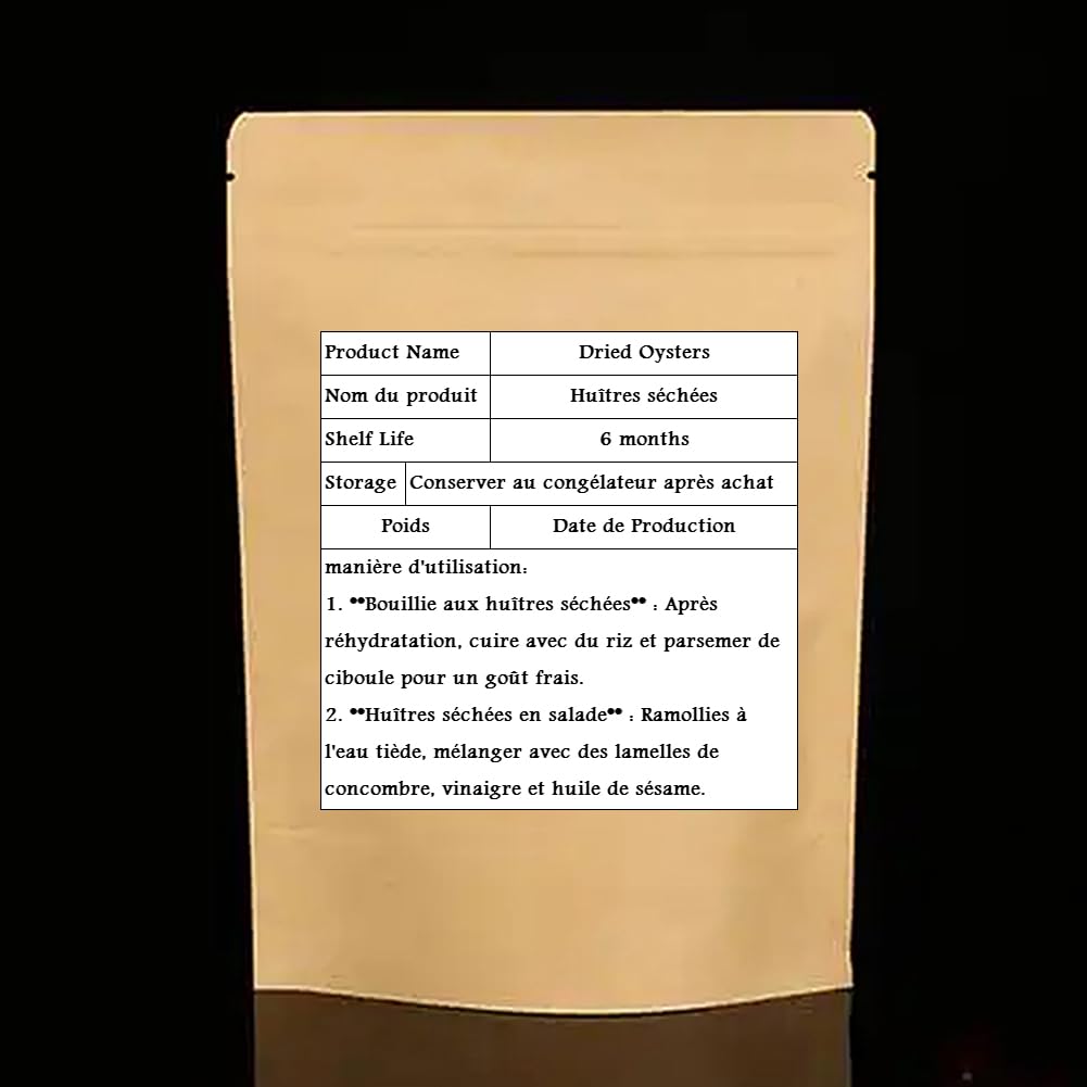 Ostras Deshidratadas (100g)