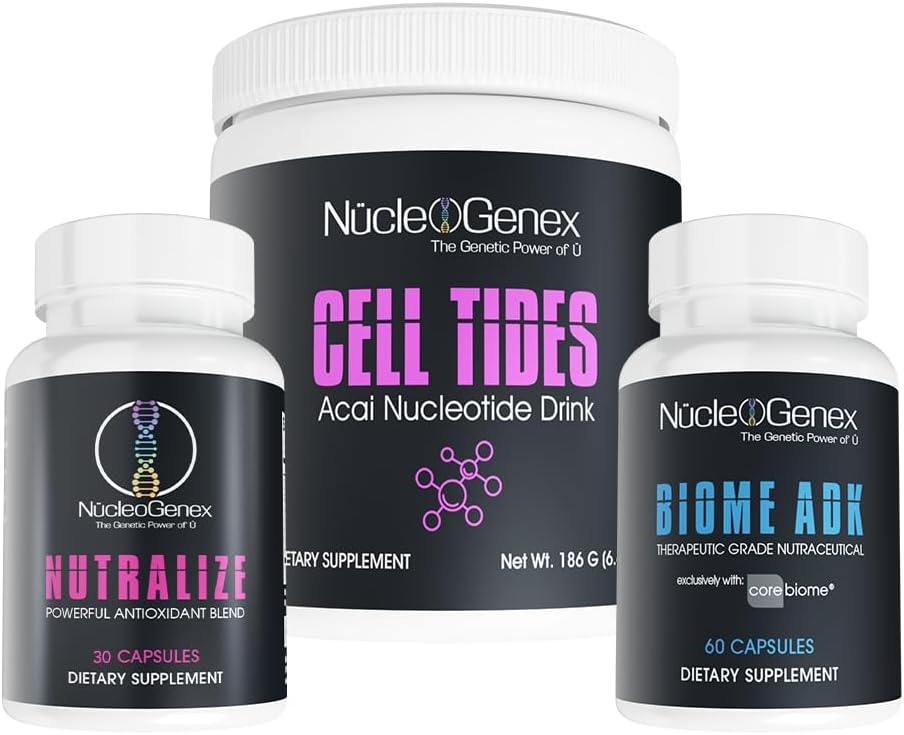 Gut Health Triad Acai Flavor - Cell Tides, Nutralize y Biome ADK