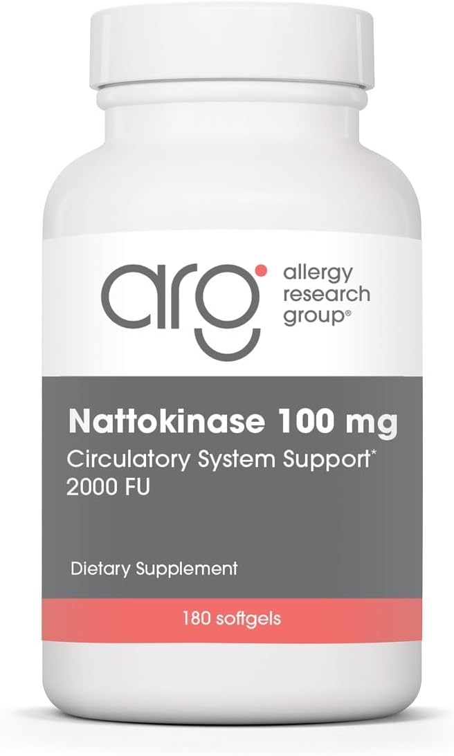 Allergy Research Group Nattokinasa 100 mg, 180 Cápsulas