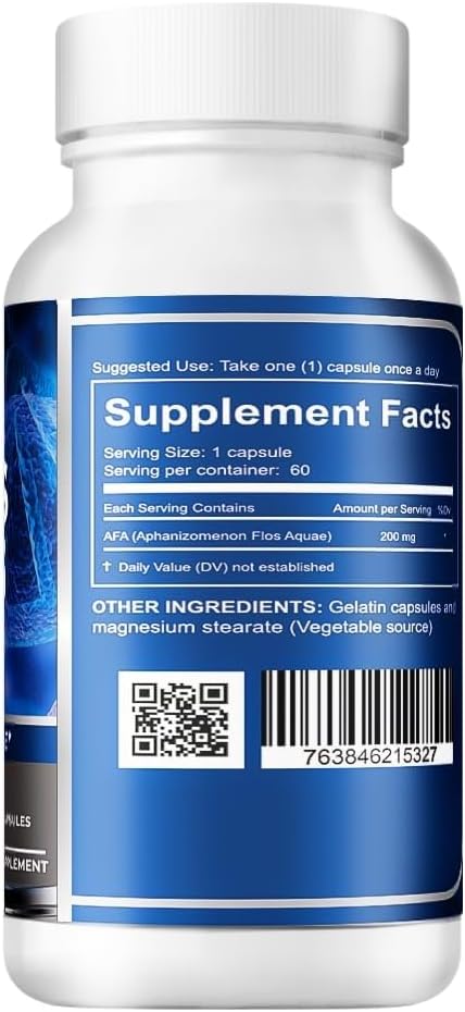 VITAMISAN Células Madres AFA - Alga Aphanizomenon Flos-aquae - 240 Cápsulas (4 Envases)