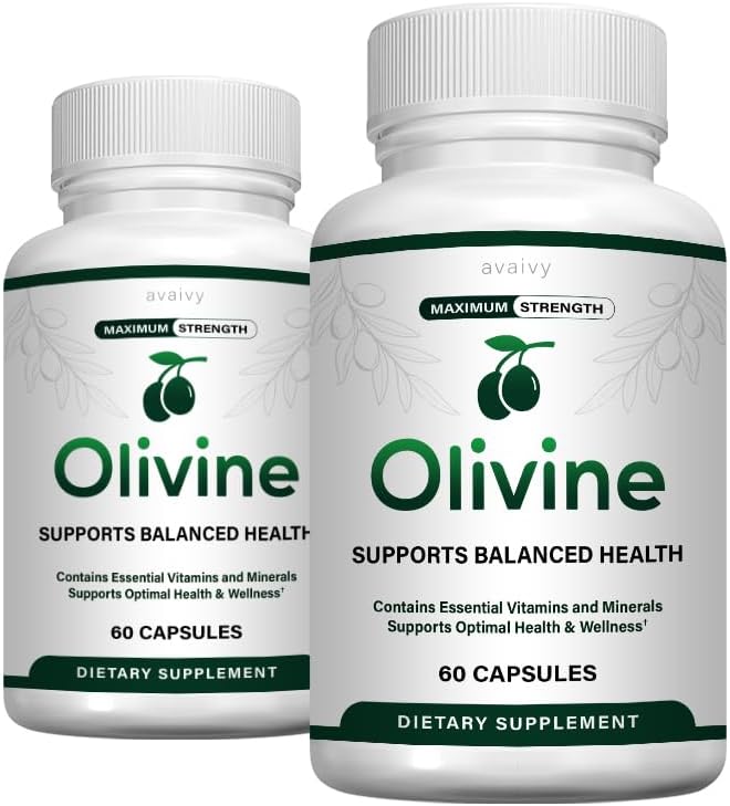 Avaivy Olivine - Cápsulas de complemento alimenticio de olivino (2 paquetes, 120 cápsulas)