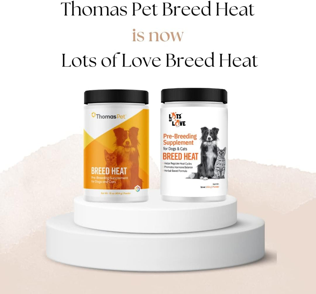 Breed Heat - Suplemento Reproductivo para Perros y Gatos (Antes Thomas Labs, Mismo Producto) - 454 g Polvo