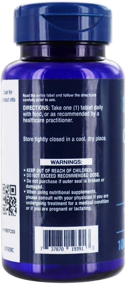 Life Extension Folato Optimizado (L-metilfolato), 1000 mcg, 100 Comprimidos Vegetales (3 Paquetes)